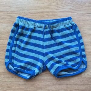 Hanna Andersson Striped Blue and Gray Kids Shorts